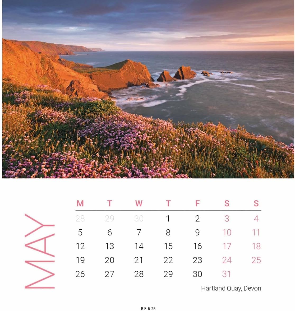West Country Mini Easel Calendar 2025