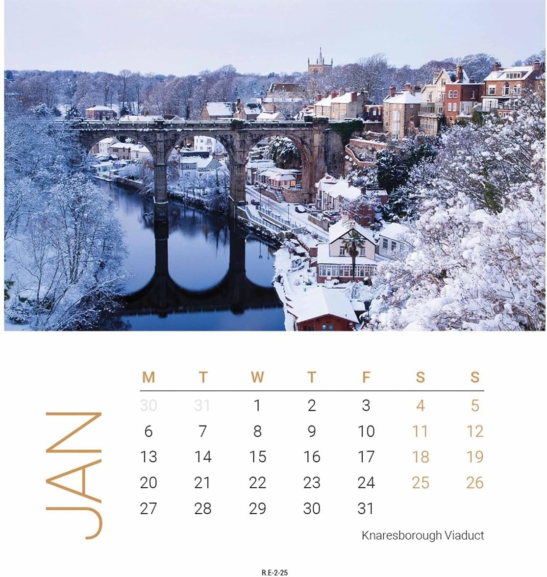Yorkshire Mini Easel Calendar 2025