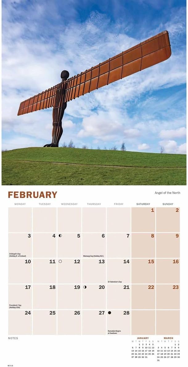 Britain Mini Wall Calendar 2025 (PFP)