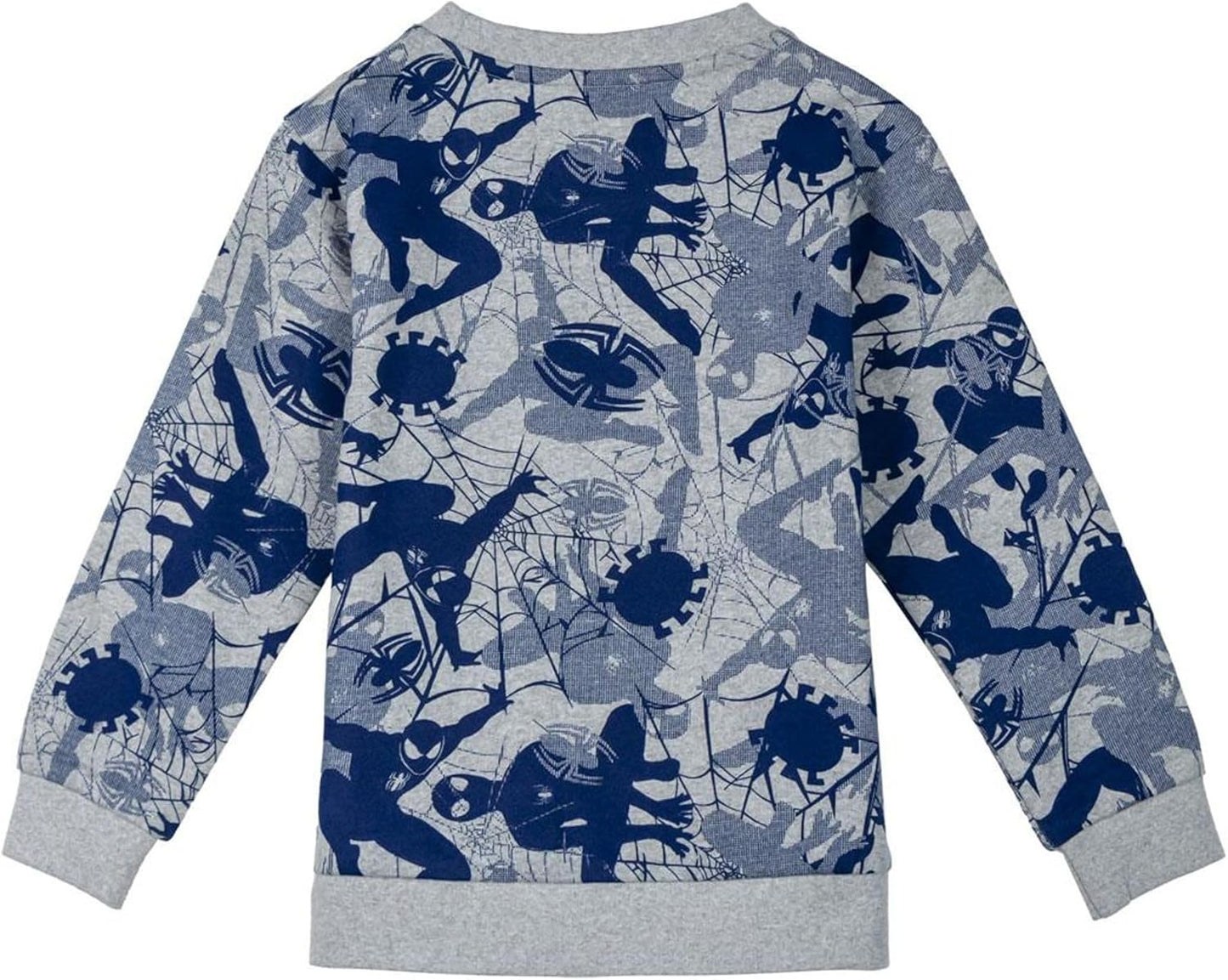 CERDÁ LIFE'S LITTLE MOMENTS Felpa Spiderman in Cotone Spazzolato Bambini e Ragazzi 5 anni Grigio