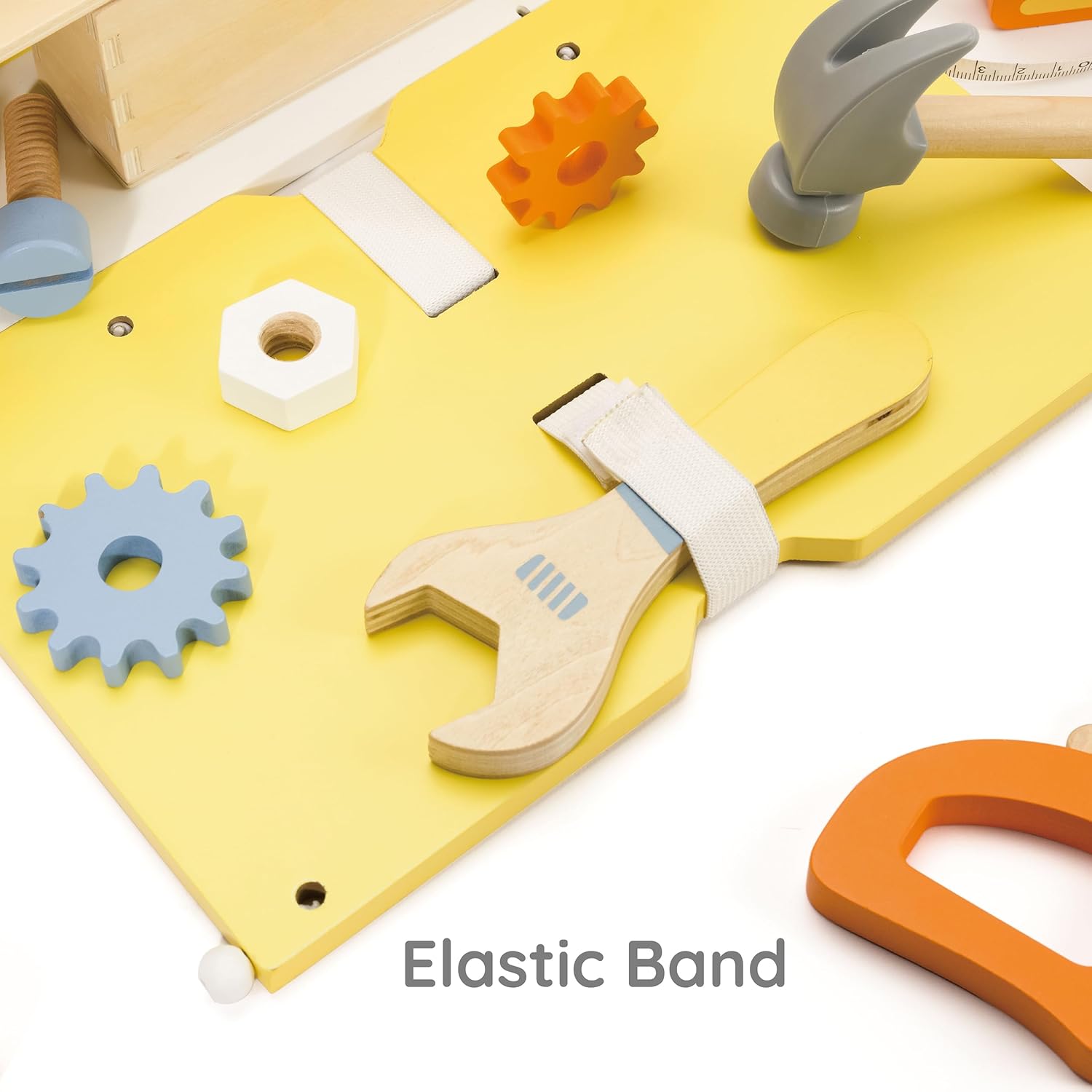 Classic World Werkzeugkasten | Holzspielzeug aus 27 Teile | Kinderwerkzeug für Jungen und Mädchen | Lernspielzeug für Kinder ab 3 Jahren