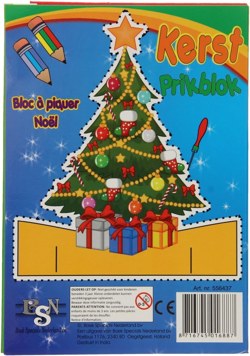 Blocchetto natalizio A5 - Babbo Natale punzone e feltro
