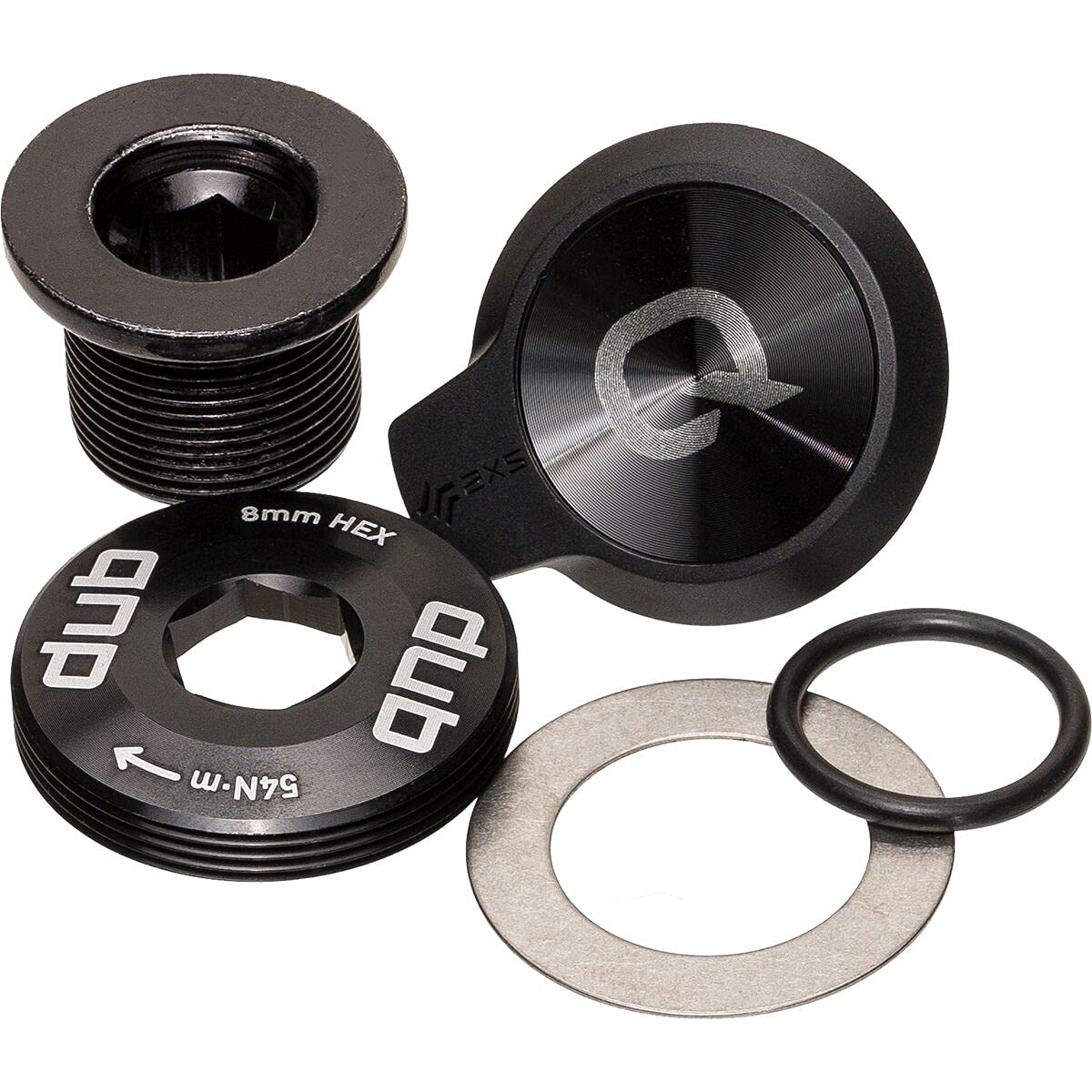 Quarq Crank Screw Set for Sram Dub M18/m30 + Lid and Seal Battery Potentiometer XS Black