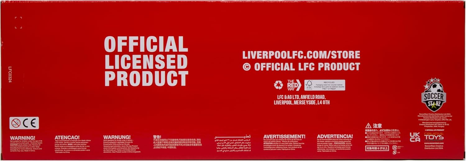 SoccerStarz - Liverpool Team Pack 17 Figure (2024/25 Version)
