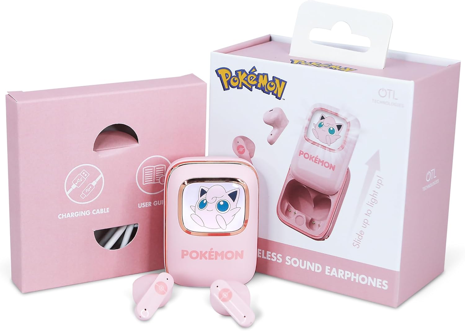OTL Technologies Pokemon Jiggly Puff Slide TWS Earphones with Charging Case