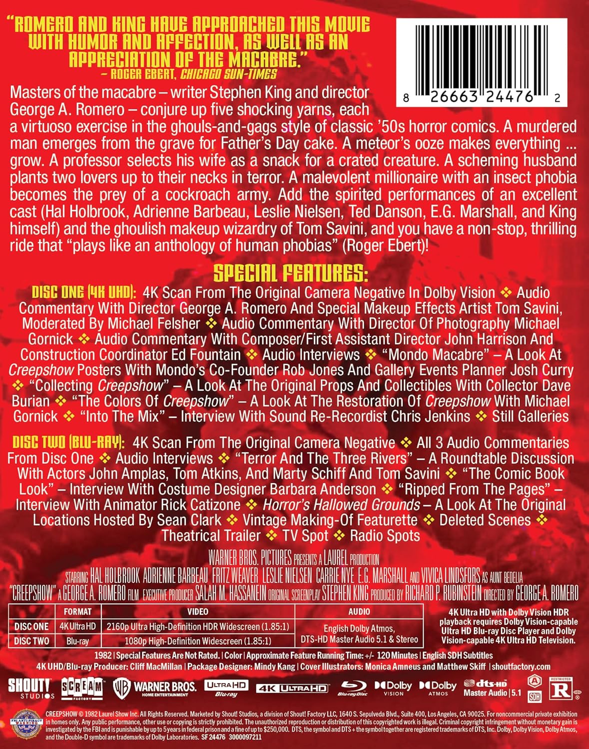 Creepshow (1982) - Limited Edition Steelbook 4K Ultra HD + Blu-ray