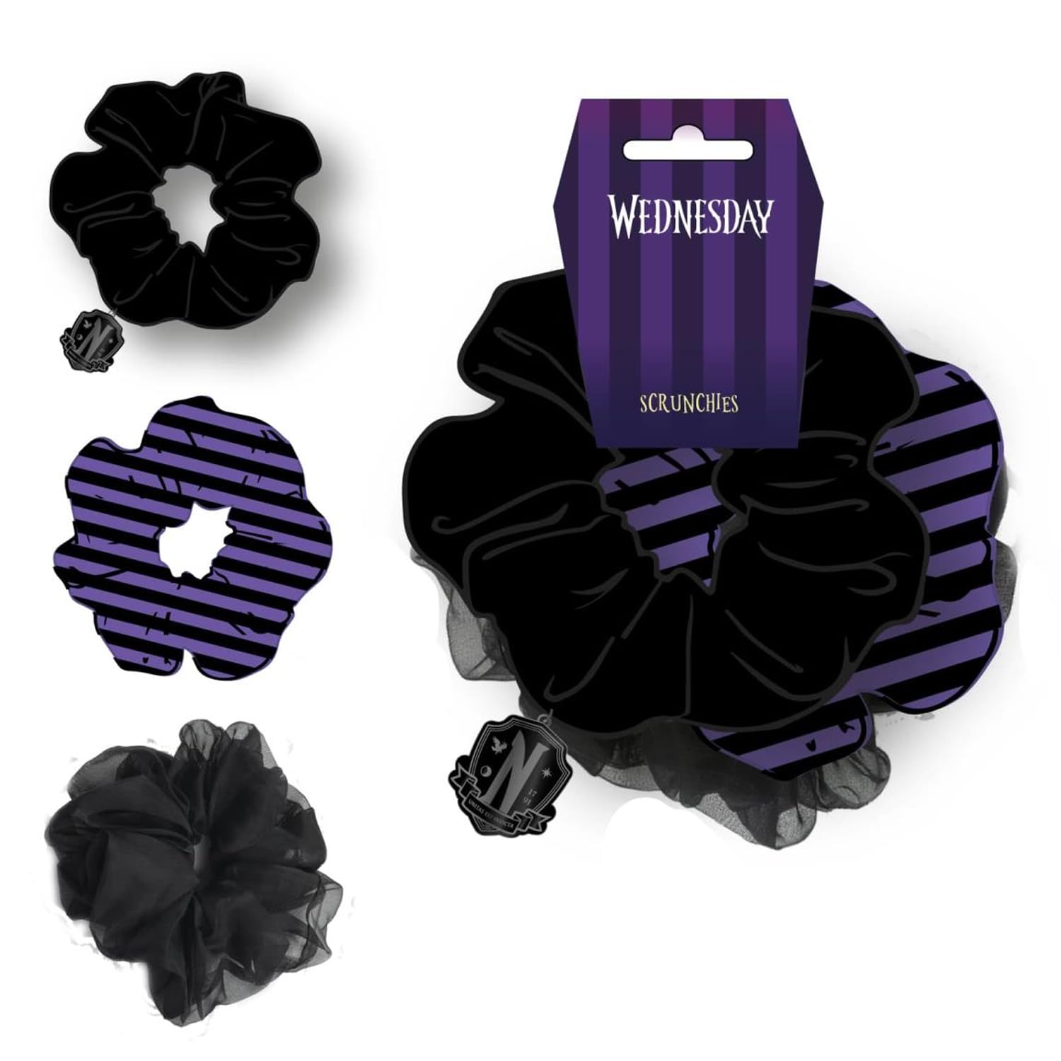 Wednesday Haargummis 3er-Pack