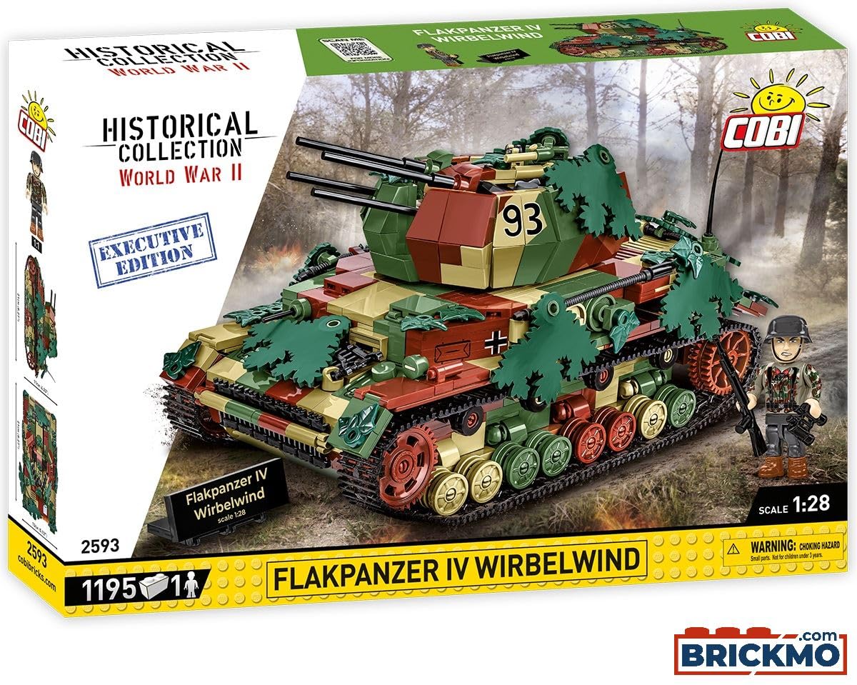 Cobi - World War II - Flakpanzer IV Wirbelwind Executive Edition 1,194 pcs (Not For Sale In Hungary) /Toys