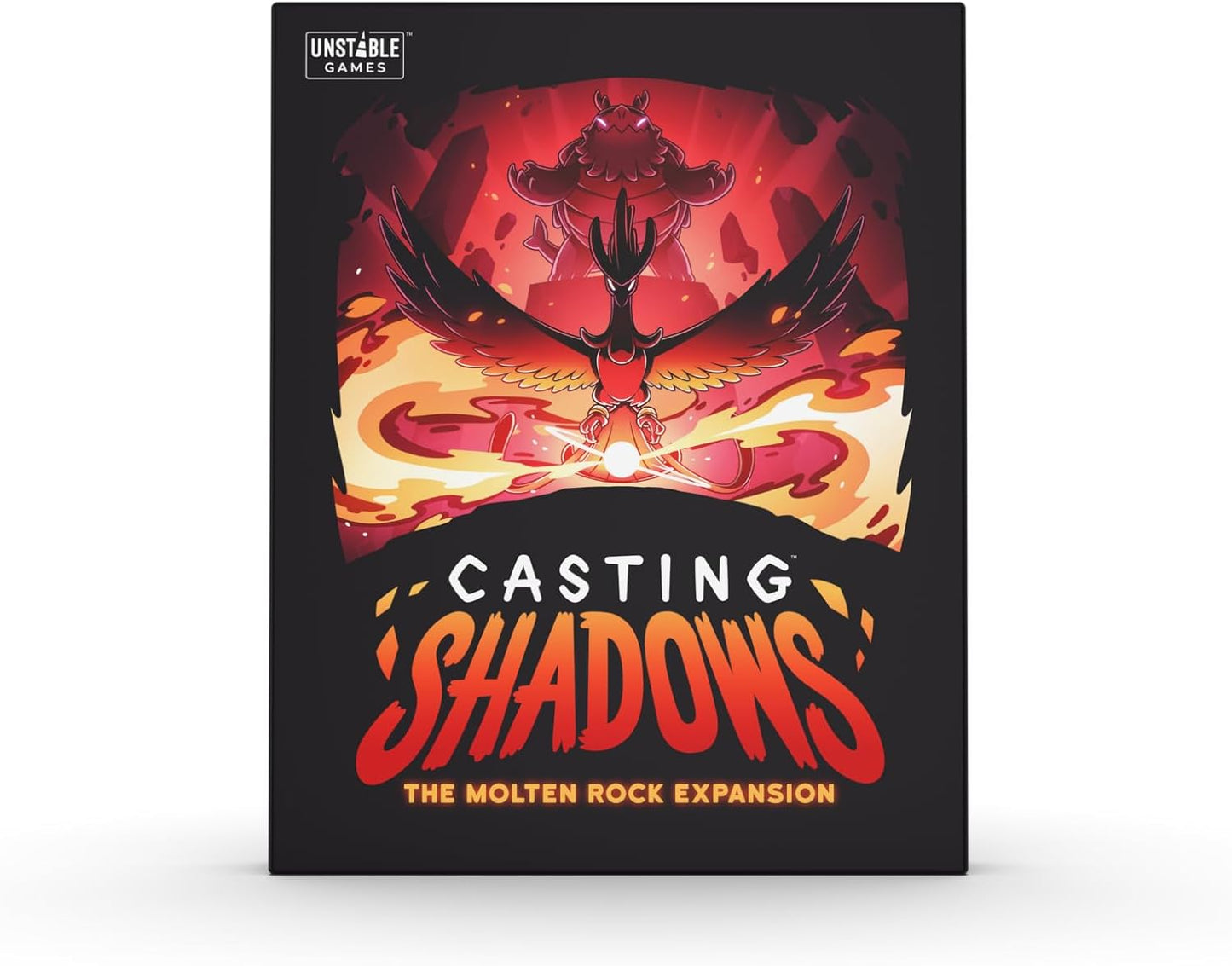 Unstable Games - Casting Shadows: Molten Rock Expansion - Designed to be added to your Casting Shadows Base Game - 2-6 Players - Ages 12+