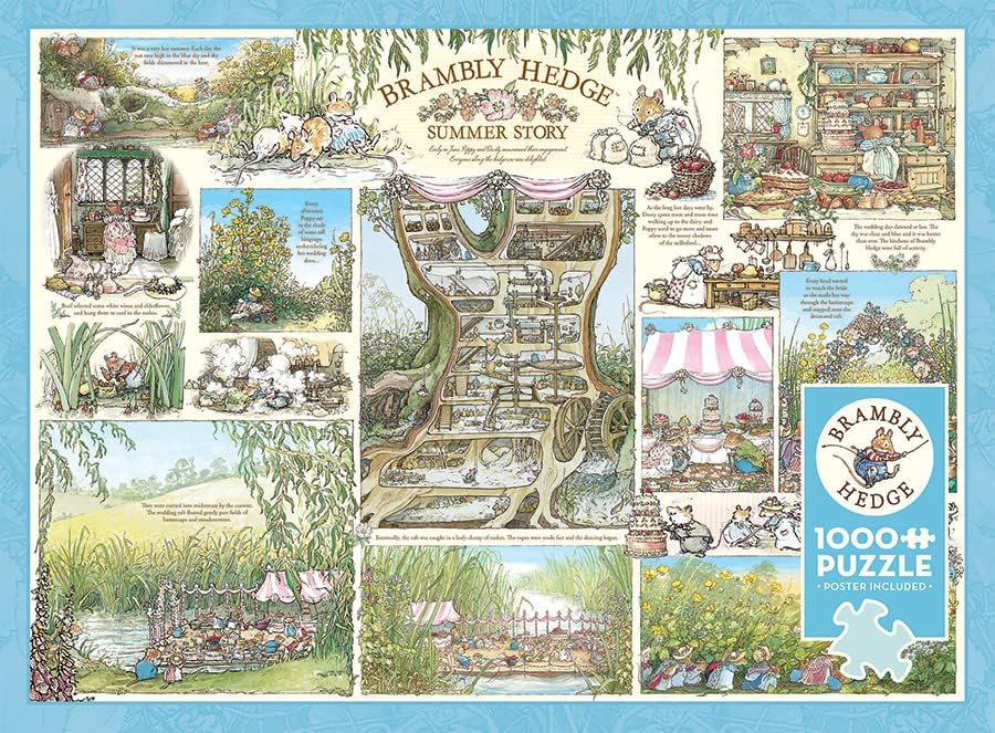 Cobble Hill- Historia de Verano Brambly Hedge Summer Story - Póster de Muestra Incluido (Cheatwell Games 40016