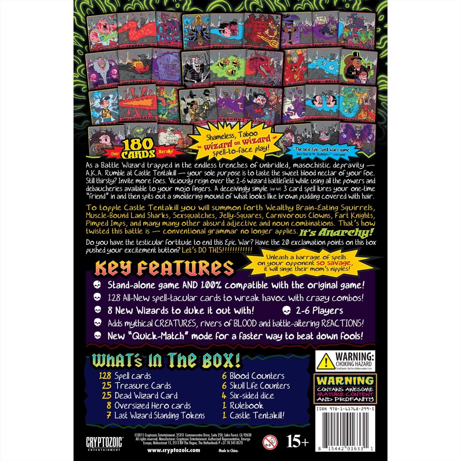 Cryptozoic Entertainment, Inc. CZE016331 Epic Spell Wars of the Battle Wizards II: Rumble at Castle Tentakill Card Game