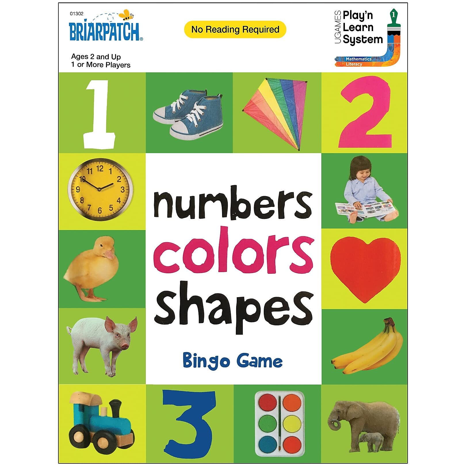 First 100 Numbers, Colors And Shapes Bingo