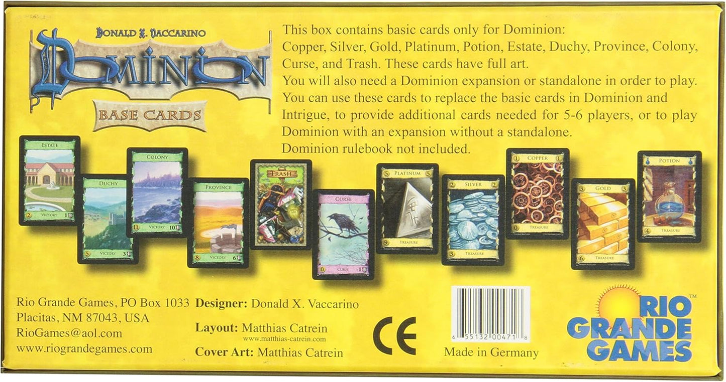 Rio Grande Games Dominion Expansion Base Cards, Ages 14+