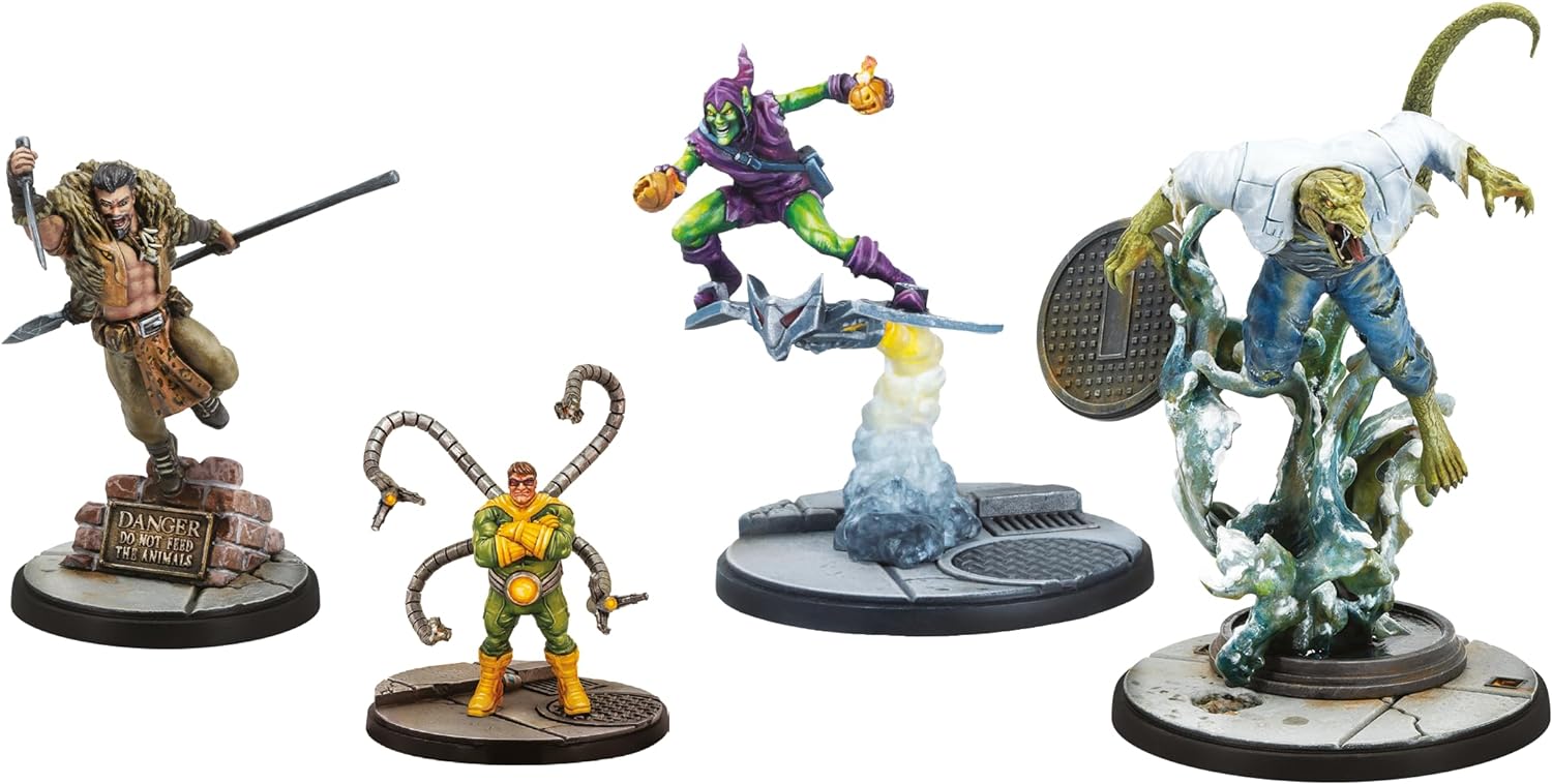 Atomic Mass Games | Marvel Crisis Protocol: Spider-Foes | Expansión | Juego de Miniaturas | A Partir de 14 Años | para 2 Jugadores | 90 Min por Partida | Multilenguaje (Incluye Español