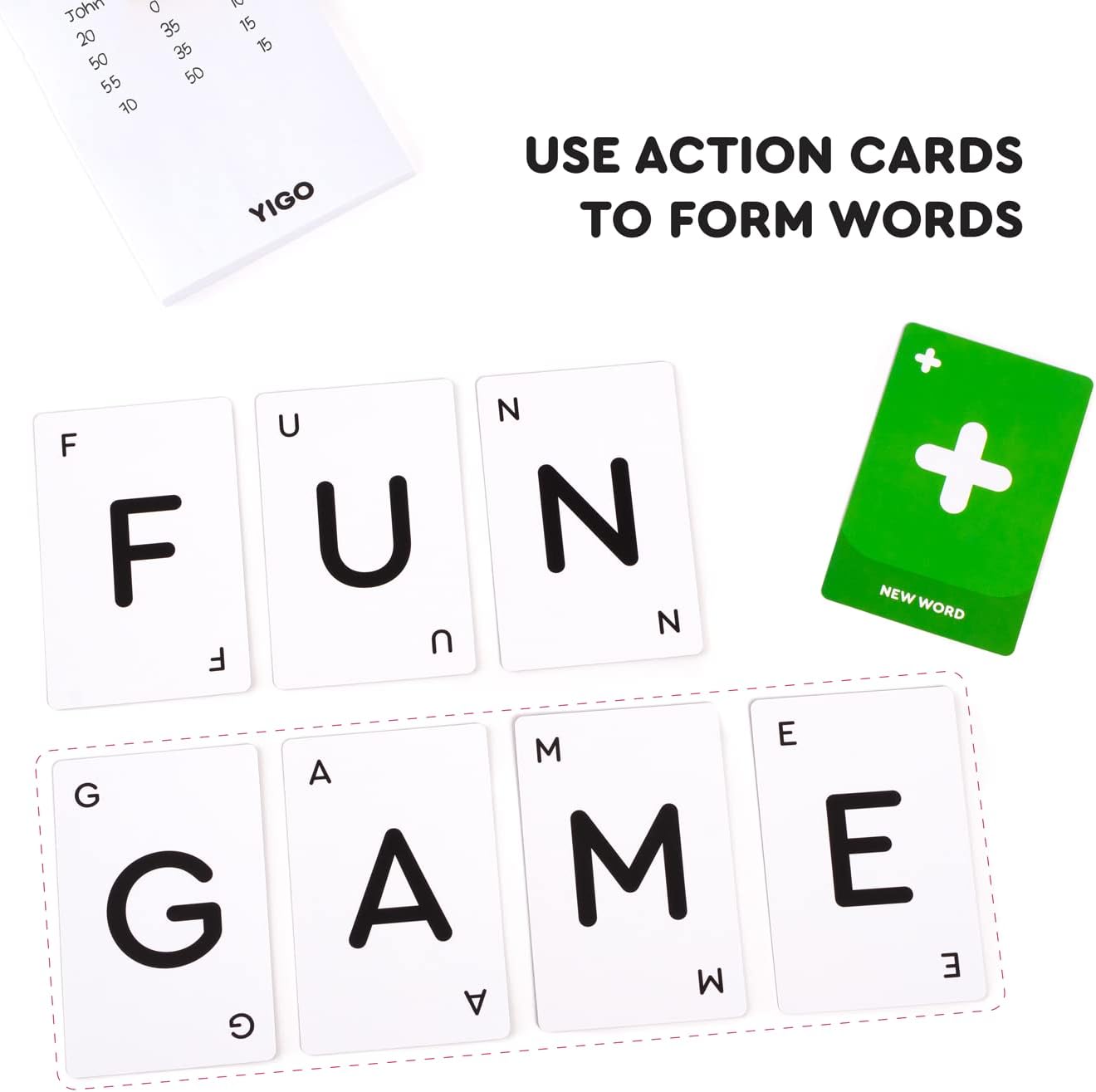 YIGO - Fun & Challenging Word Game for Clever Minds - Exciting Brain Game for Kids,Teens & Adults - Improves Spelling, Vocabulary & Memory - Educational Family Card Game