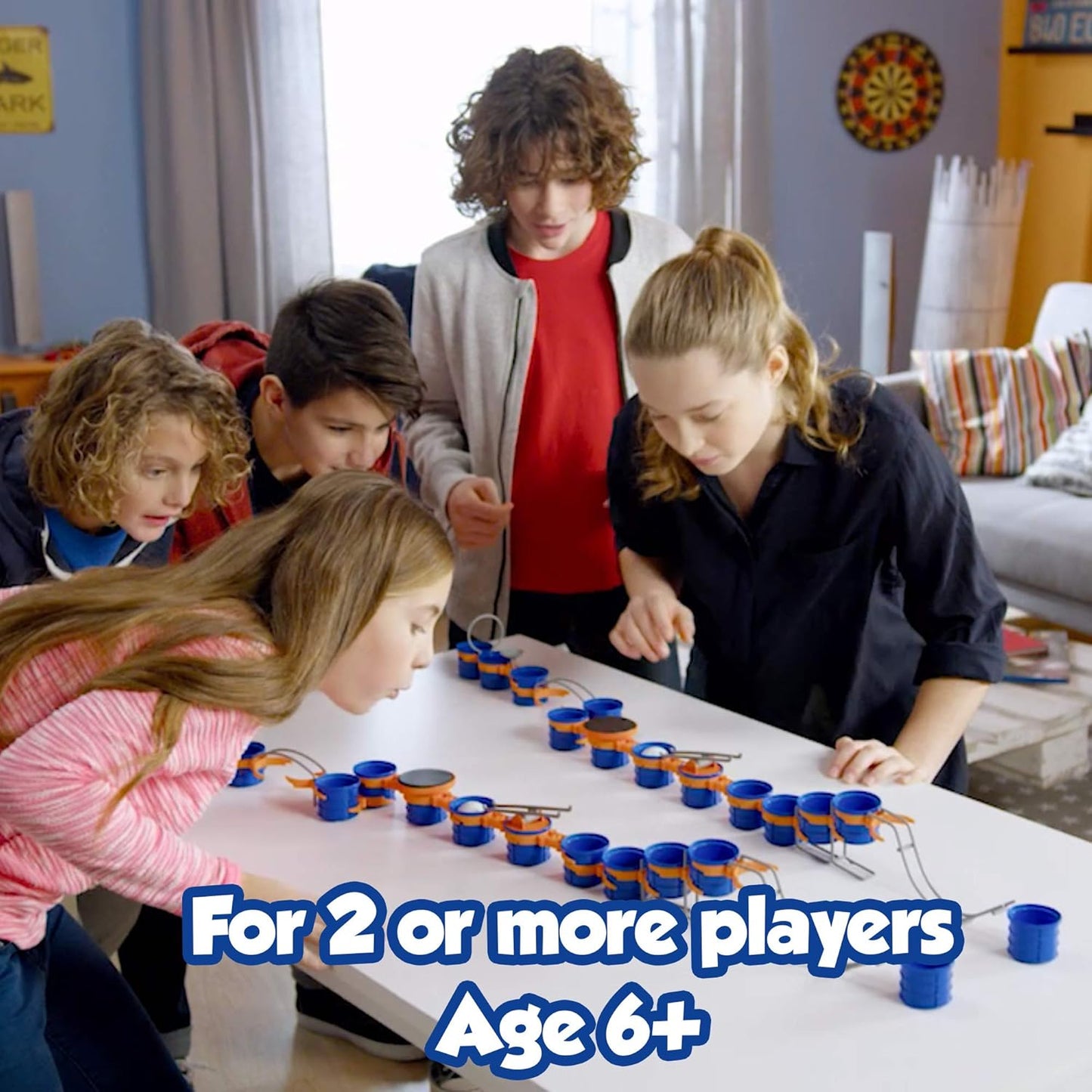 Drumond Park Puff Ball 2 Kinder-Actionspiel – mittlere Größe | Familien-Brettspiele für Kinder | Kinder-Actionspiel geeignet für Jungen und Mädchen im Alter von 6 7 8 9+ Jahren