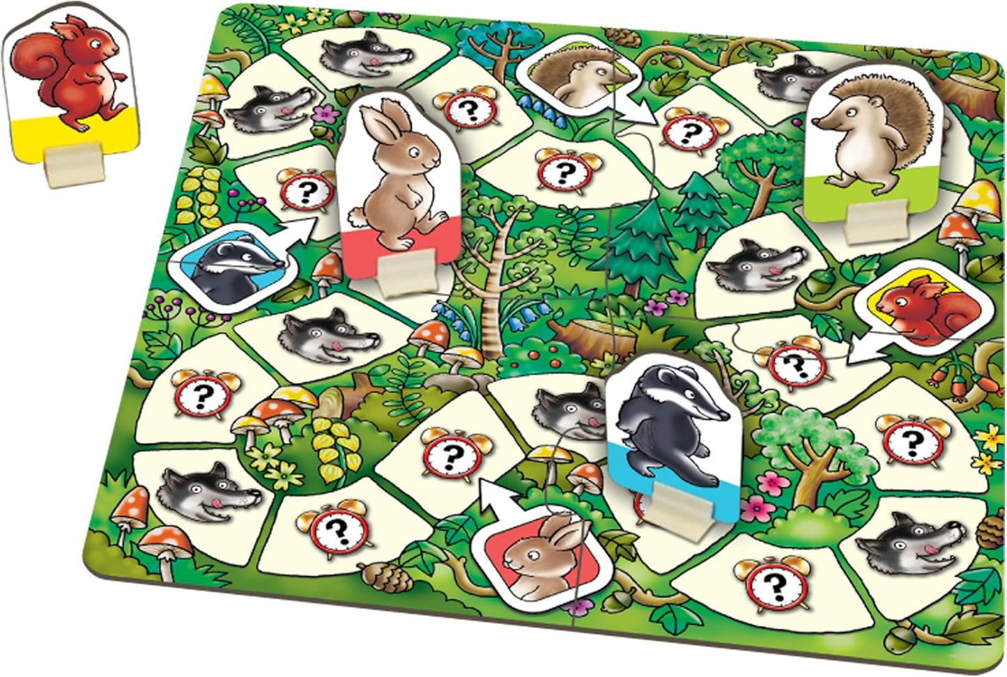 Orchard Toys What's the Time, Mr Wolf Game | Educational Game For Children Aged 5-9 | Two Ways To Play | Teaches Time Telling Skills & 101 Times Tables Heroes Game, Single, Multicolour