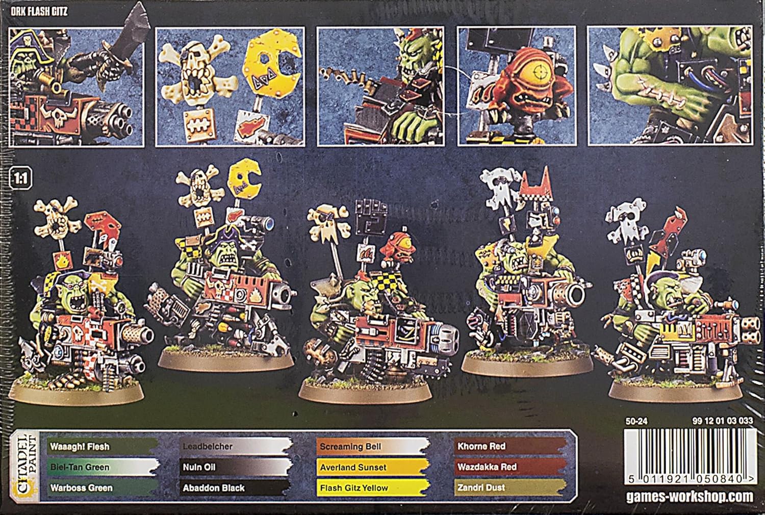 Games Workshop 99120103033" Warhammer 40,000" Ork Flash Gitz Action Figure, Black