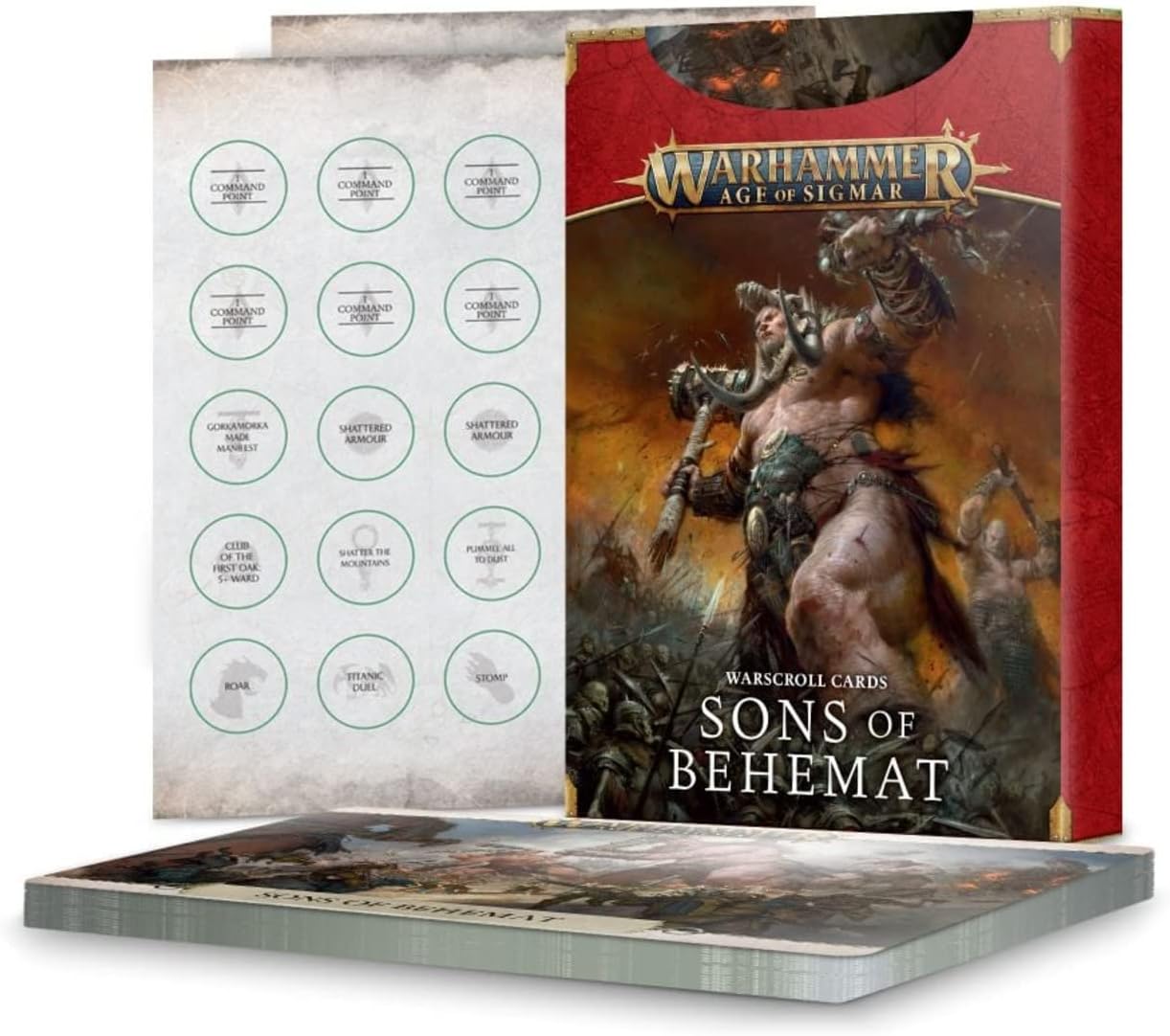 Games Workshop - Warhammer - Age of Sigmar - Warscroll Cards: Sons Of Behemat (2022 Edition) (English