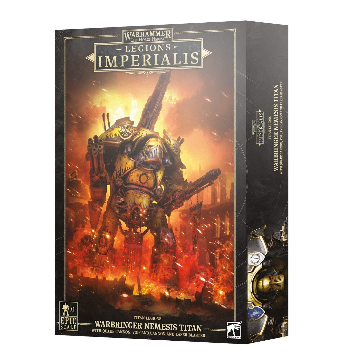 Games Workshop - Warhammer - Legions Imperialis - Warbringer Nemesis Titan with Quake Cannon, Volcano Cannon and Laser Blaster