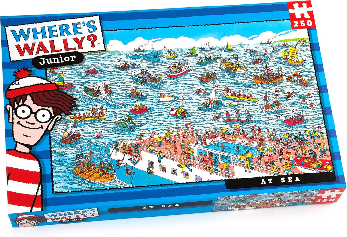 Paul Lamond Where’s Wally The Last Day of The Aztecs Puzzle (1000-Piece) & Where's Wally At sea Puzzle (250-Piece)