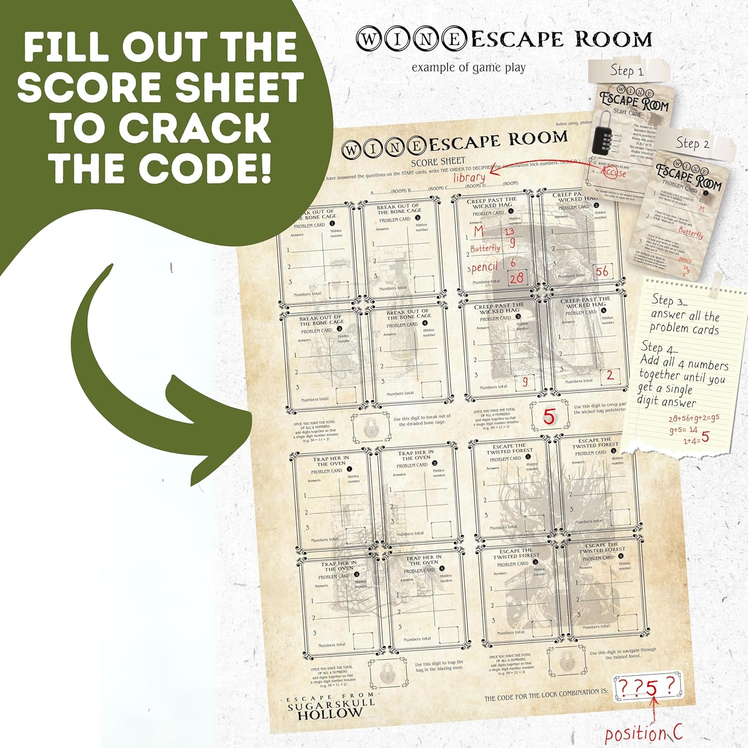 Boxer Gifts Sugarskull Hollow Wine Room | Escape To Unlock Puzzle Game Gift For Friends