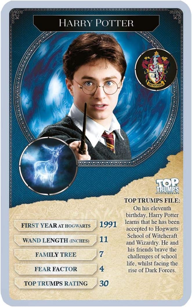 Harry Potter Greatest Witches and Wizards Top Trumps Card Game