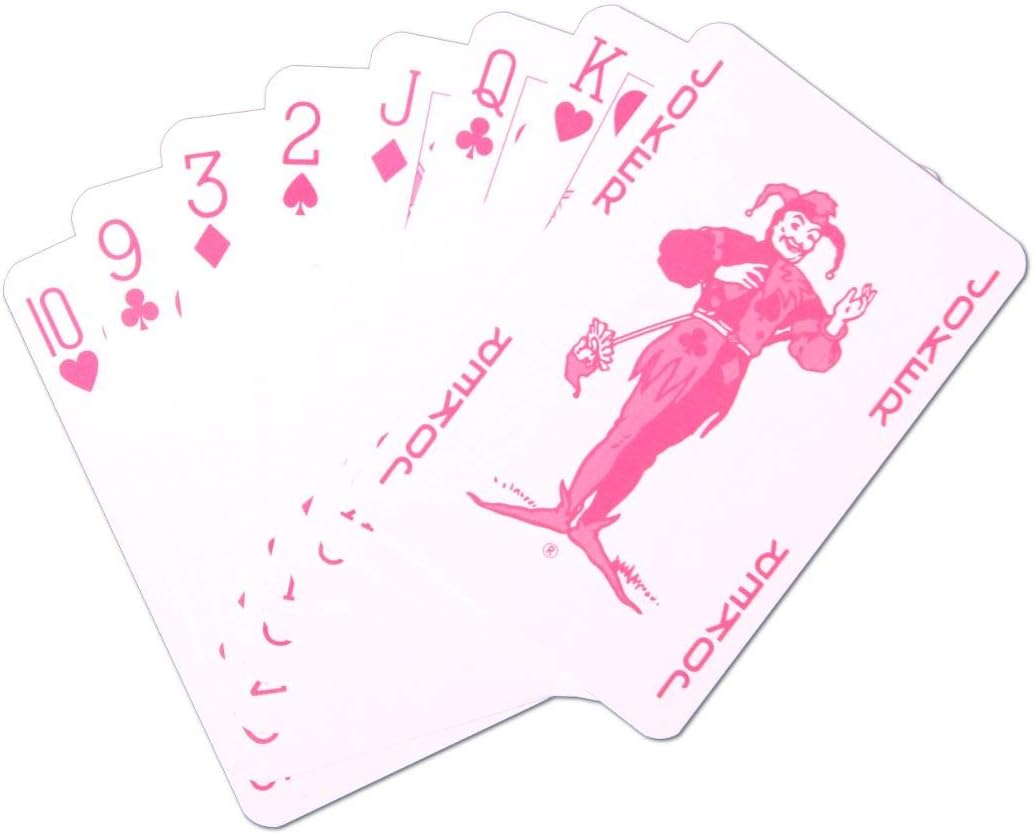 Waddingtons Number 1 Classic Pink Playing Card Game, play your favourite games from snap, poker and blackjack with this stylish deck, travel game, great gift and toy for boys and girls aged 6 plus