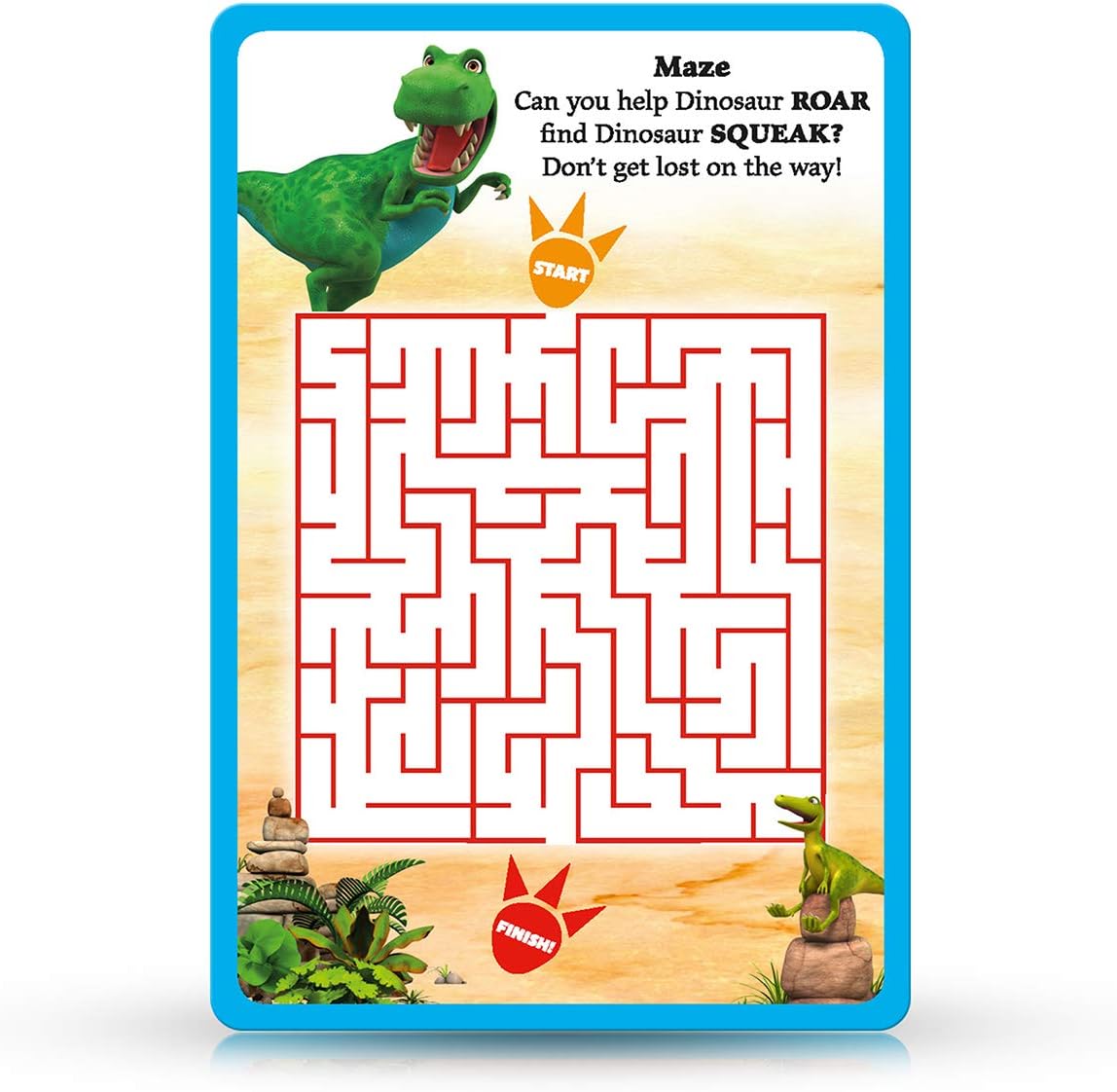 Top Trumps Junior Dinosaur Roar Card Game, play with Dinosaur Honk and Flap, 5 educational games including pairs, observation quiz and spot the difference, gift and toy for boys and girls aged 3 plus