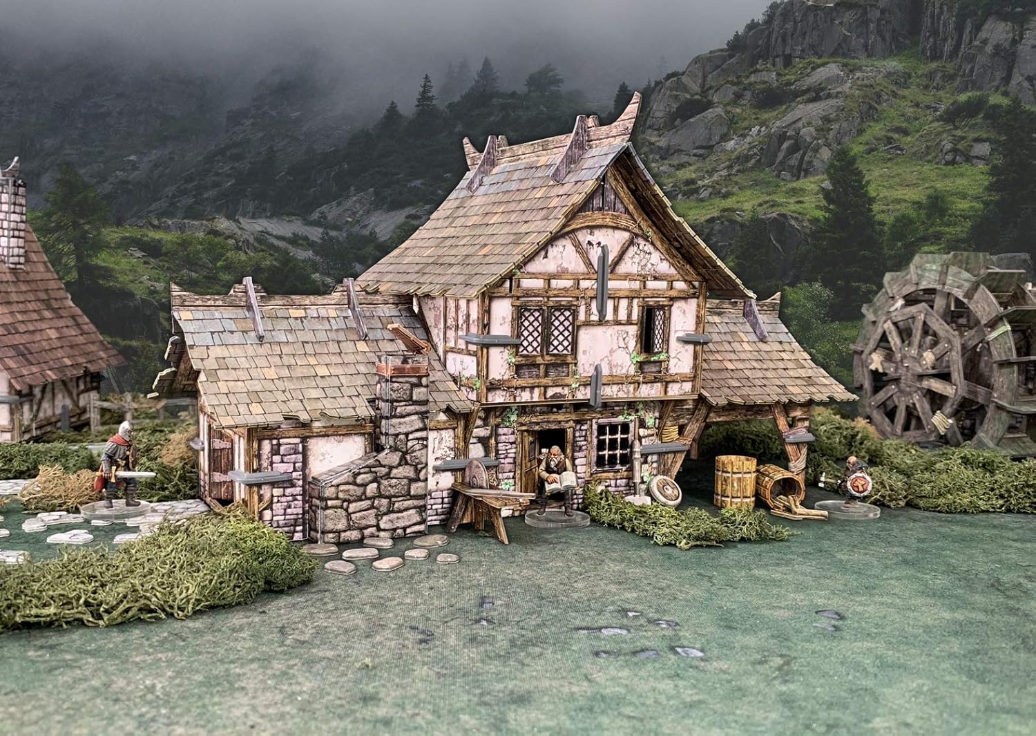 Battle Systems – Modular Fantasy Scenery – Perfect for Roleplaying and Wargames - Multi Level Tabletop Terrain for 28mm Miniatures – Colour Printed Model Diorama – DnD Warhammer (Blacksmith's Forge
