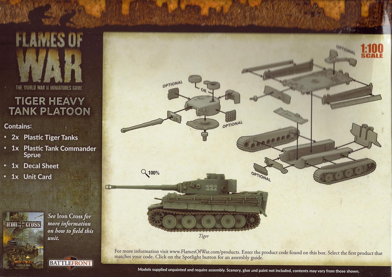 Tiger Heavy Tank Platoon Plastic