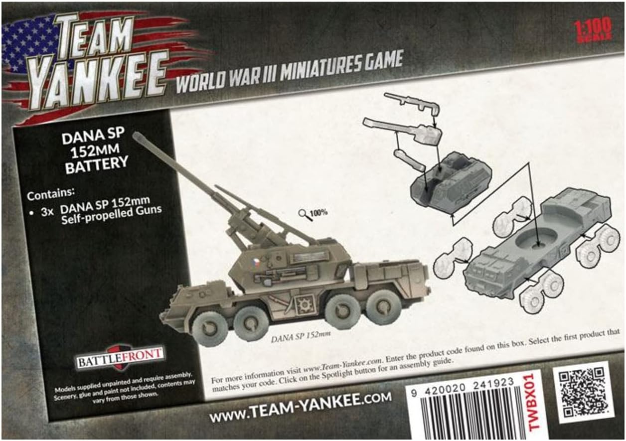Flames of War Team Yankee Warsaw Pact DANA SP 152mm Battery (TWBX01)