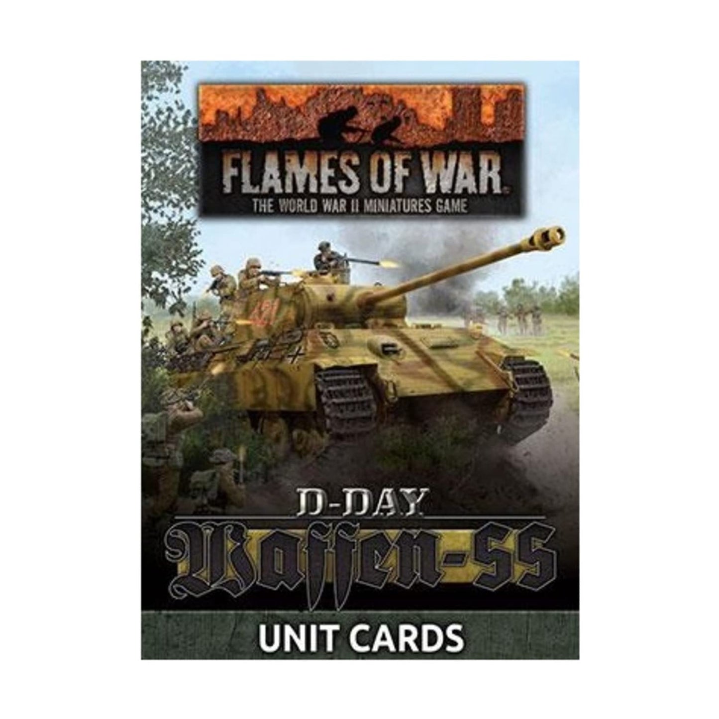 Gale Force Nine Flames of War: D-Day: Waffen-SS Unit Cards