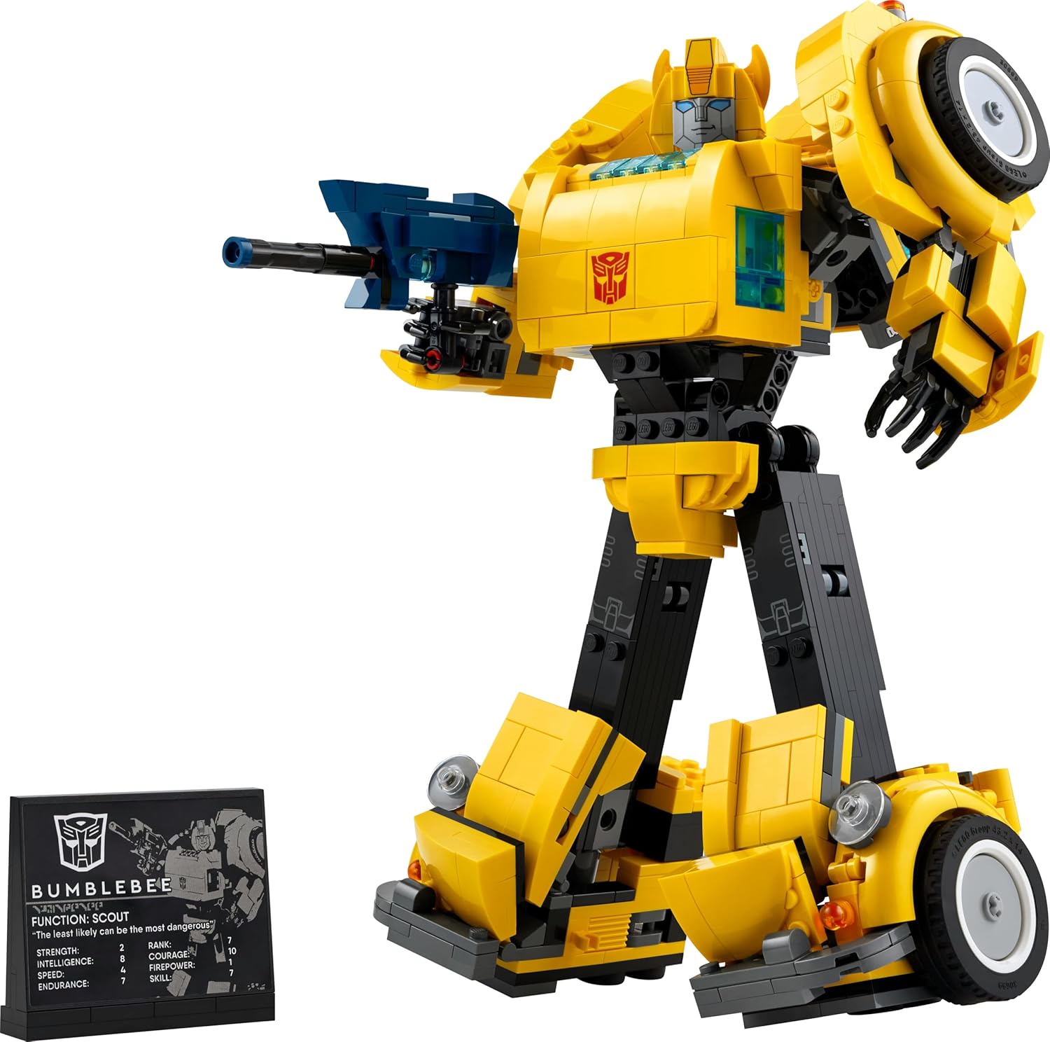 LEGO Icons Transformers Bumblebee Action Figure Building Set, Collectible Robot Model Kit for Adults to Build, Converts to Vehicle Mode, Gifts for Men, Women, Him, Her and Sci-Fi Fans 10338