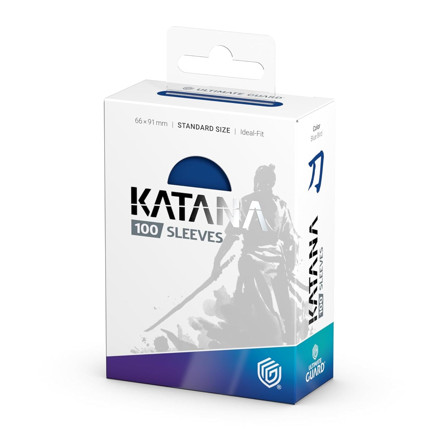 Ultimate Guard Katana Card Sleeves, 100 Standard Size TCG Sleeves, 66 x 91mm, Blue Bird Back, Tournament Sleeves, No PVC & Acid-Free, High Clarity