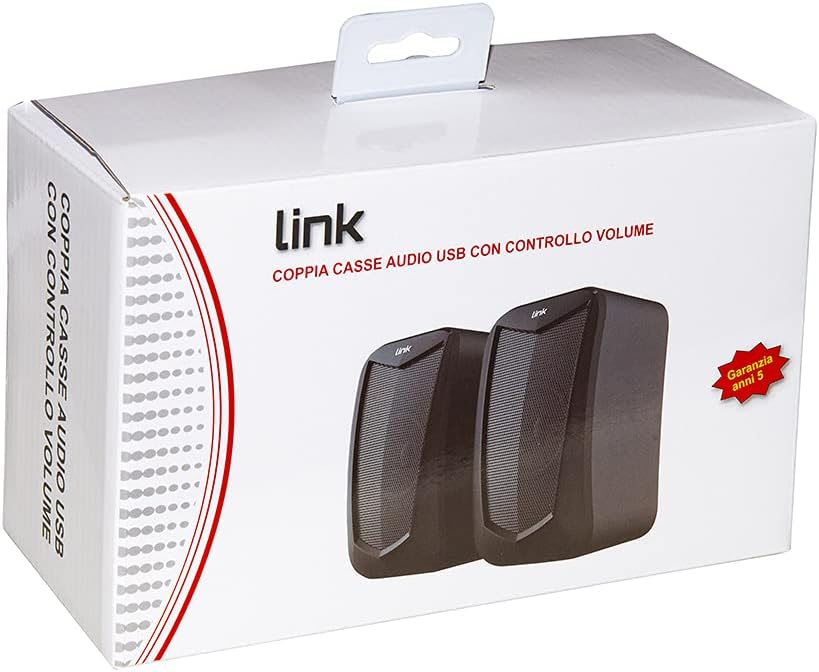 LINK LKSP03 CASSE AUDIO 5 WATT USB con CONTROLLO VOLUME