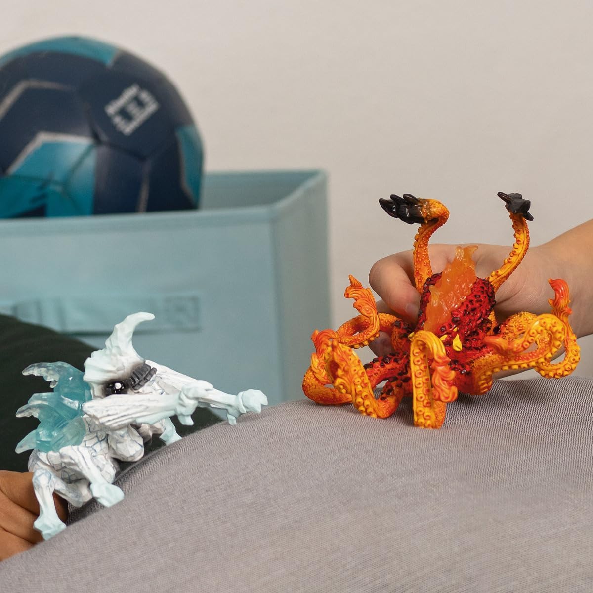 schleich ELDRADOR CREATURES IJskever versus Vuur Octopus, vanaf 7 jaar, 70826 - Speelfiguur, 31 x 16 x 18 cm