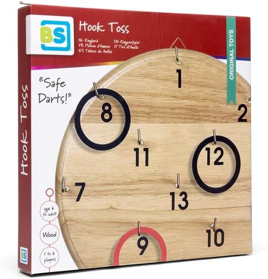 BS Toys Ringwerpspel, werpspel voor kinderen en volwassenen, voor binnen en buiten, gezelschapsspel, ideaal voor kinderverjaardag en feest, vanaf 6 jaar, voor onbeperkt veel spelers