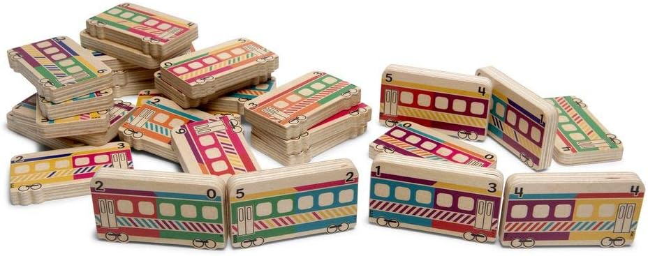 BS Toys Trains Trenes Domino, Multicolor (Buitenspeel BV GA373