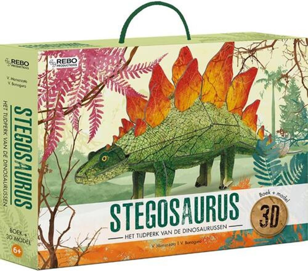 Stegosaurus - Boek en 3D model: Het tijdperk van de dinosaurussen