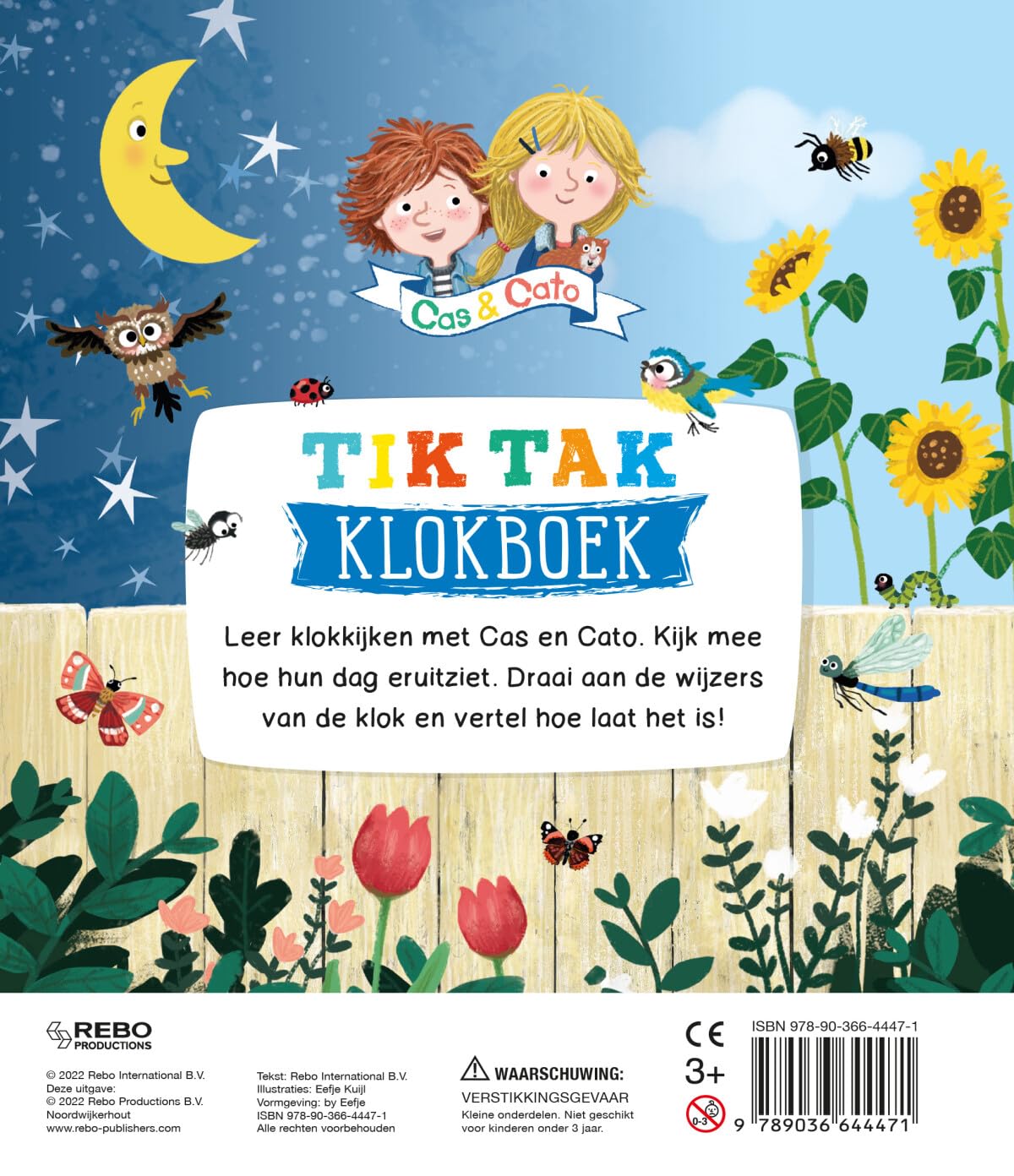 Rebo Publishers - Tik tak klokboek - Cas & Cato