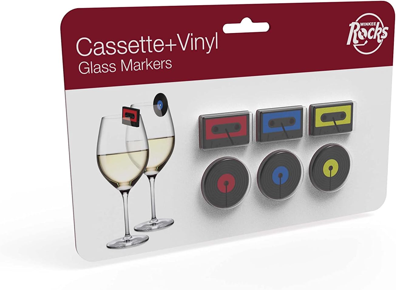 Winkee - Drinks Markers - Cassette+Vinyl - Set Of 6
