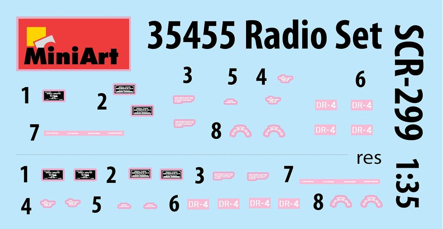 Miniart 1:35 - US Radio Set SCR-299, Molded Color