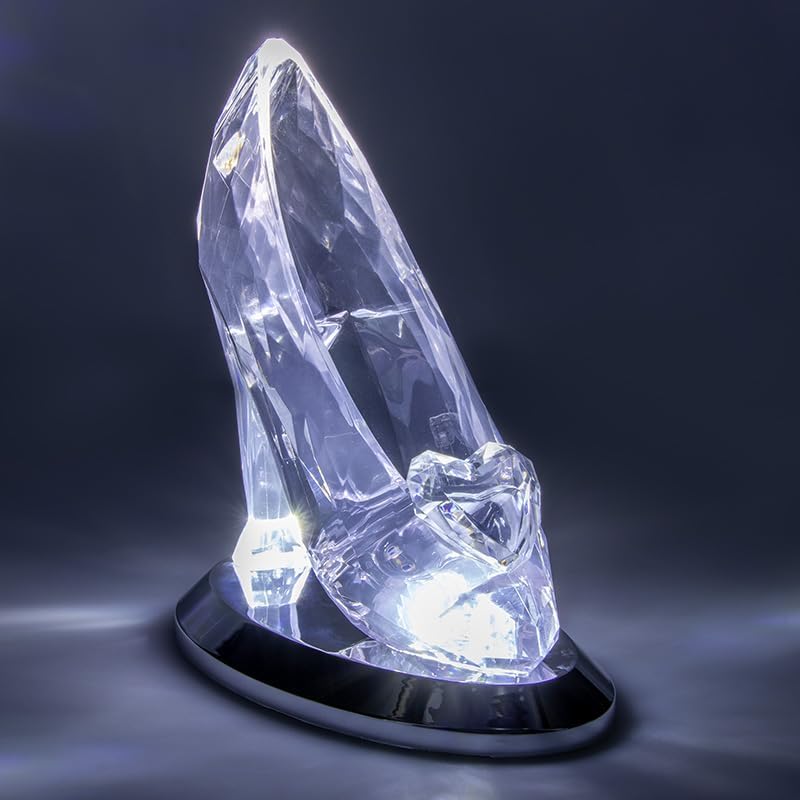 Paladone Cinderella Glass Slipper Light Officially Licensed Disney Princess Night Light, Magical Glow Mode and Standard Lighting, Collectors Gift