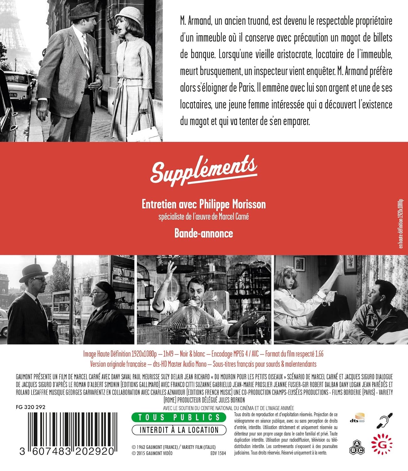 Du Mouron Pour Les Petits Oiseaux /Blu-Ray