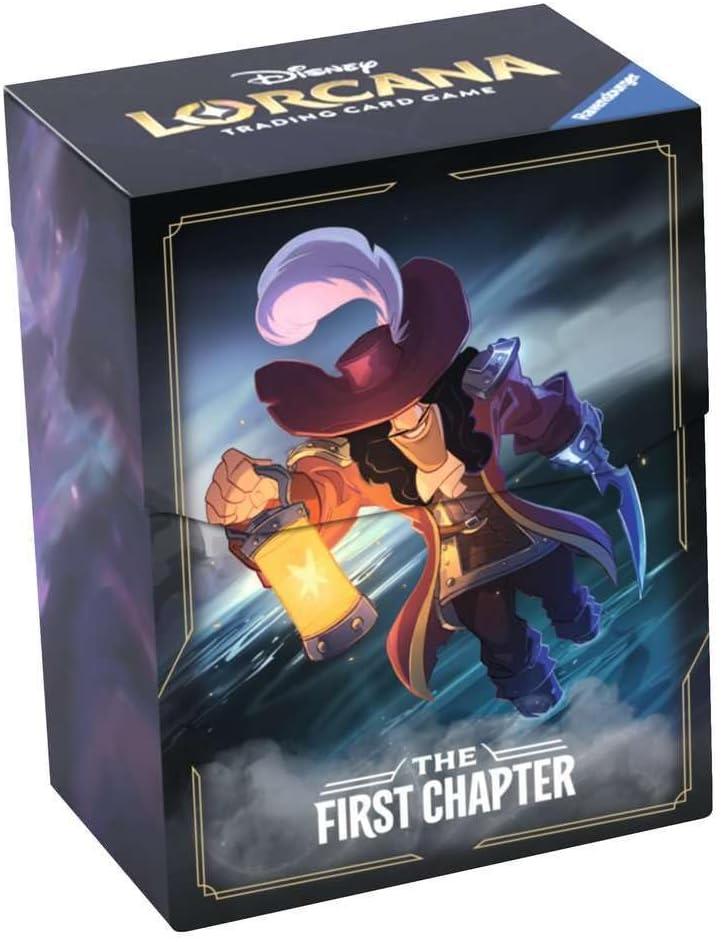 Ravensburger Disney Lorcana TCG Trading Cards Game for Adults and Kids Age 8 Years Up - Deck Box - Captain Hook