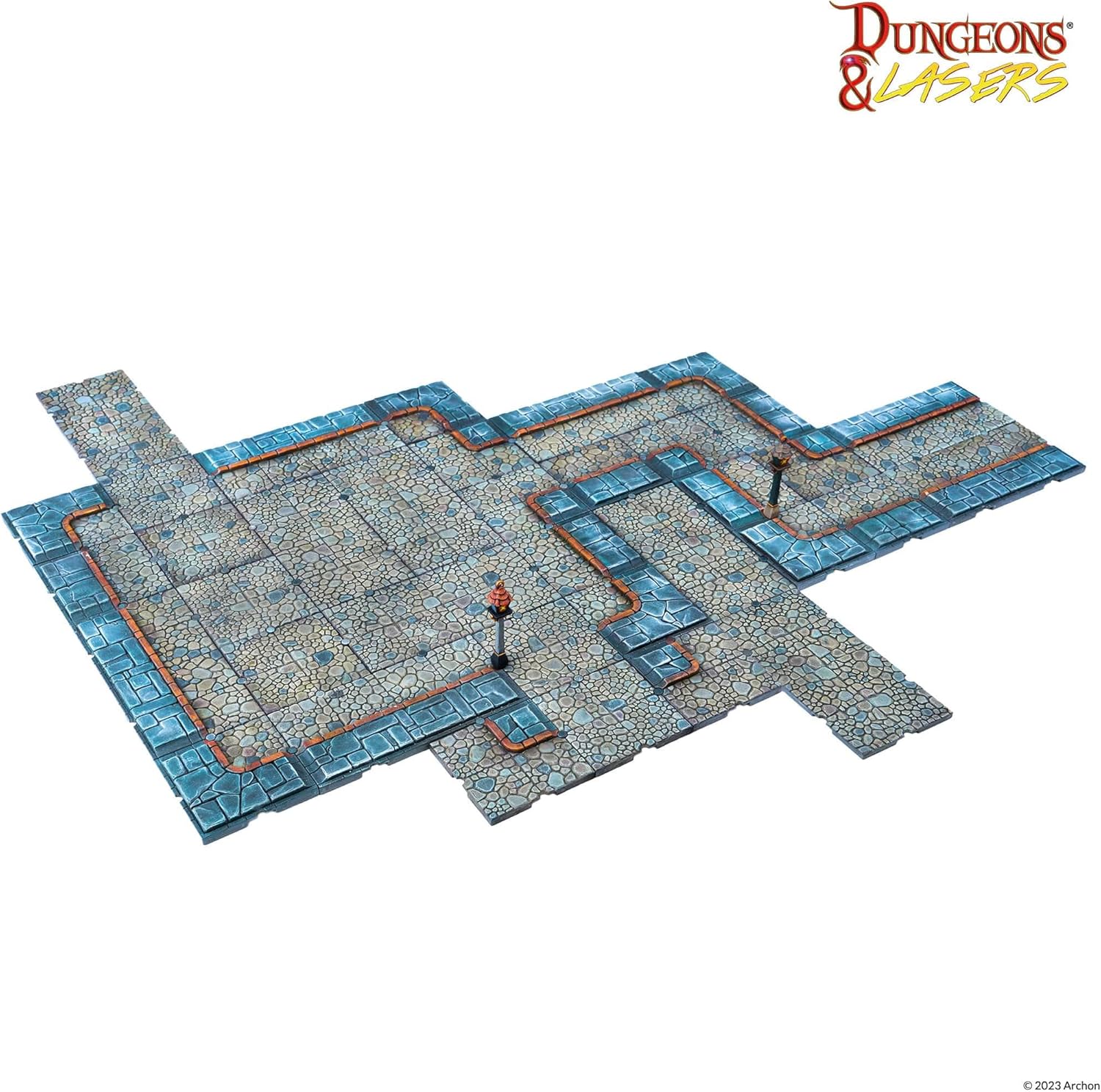 Archon Studio Dungeons & Lasers: City Streets Miniature Terrain – Unpainted Compatible with DND and Other Tabletop RPG Games