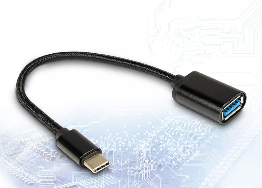 Inter-Tech Kabel USB 3.0 Type A (Buchse) auf Type C (Stecker), schwarz