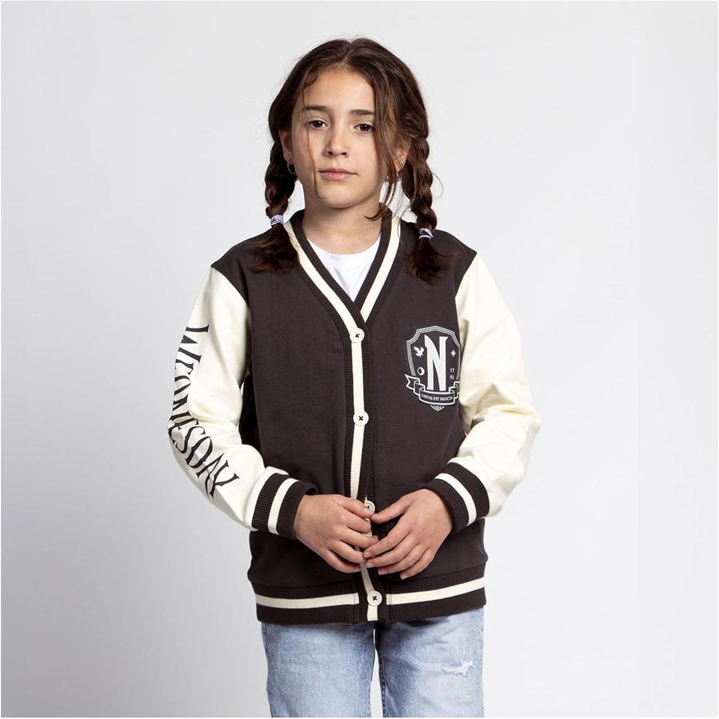 CERDÁ LIFE'S LITTLE MOMENTS Unisex Kid's Chaqueta Cotton Brushed Baseball Wednesday Sweater