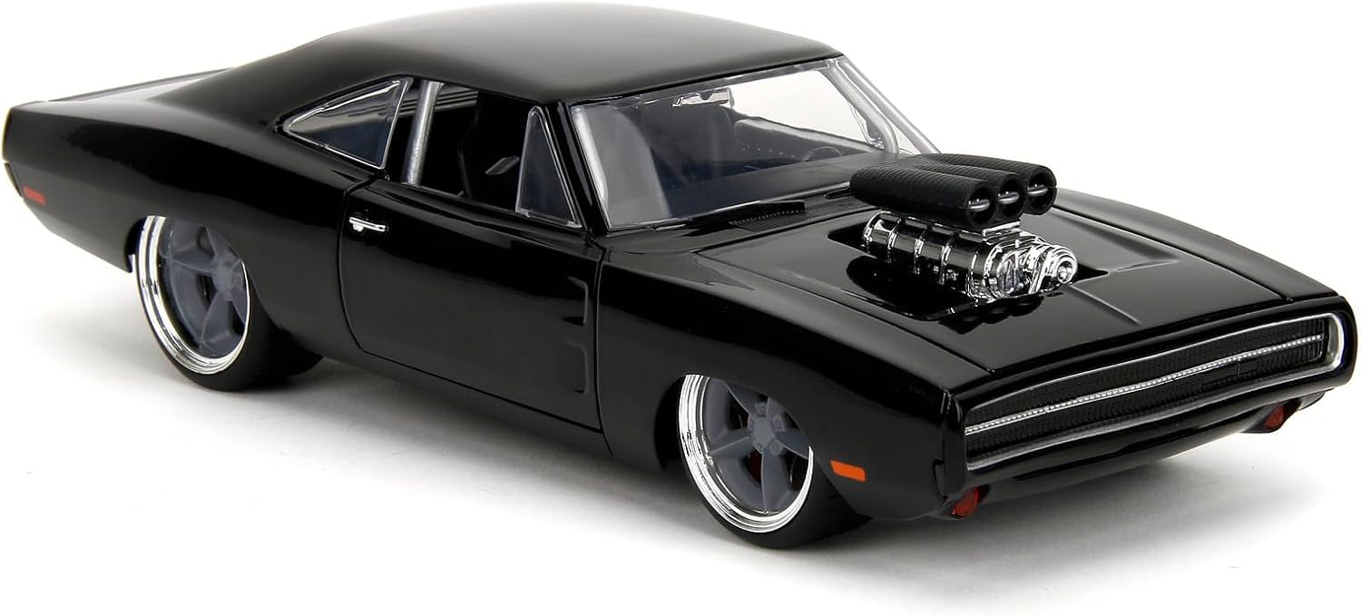 Jada Toys Fast and Furious Dodge Charger R/T 1970 - Coche de película de Fast & Furious 10 (Fast X) con Piezas para Abrir, Escala 1:24 (20 cm), para Fans a Partir de 8 años